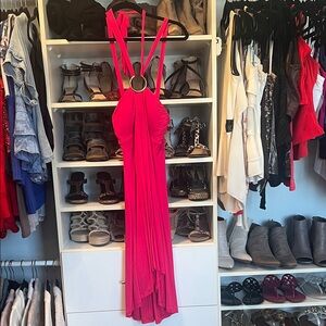 Cache Hot Pink Backless Dress